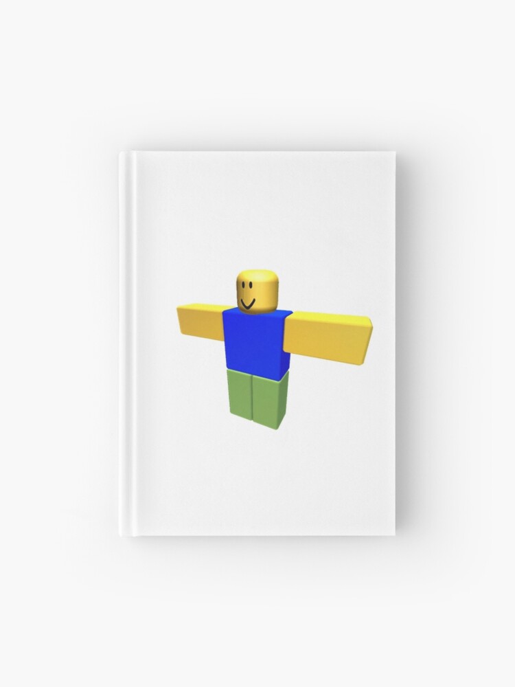 Roblox Noob T Pose Hardcover Journal By Levonsan Redbubble - pose t roblox
