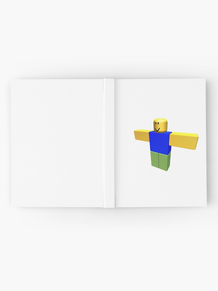 Roblox Noob T Pose Hardcover Journal By Levonsan Redbubble - roblox noob on cross