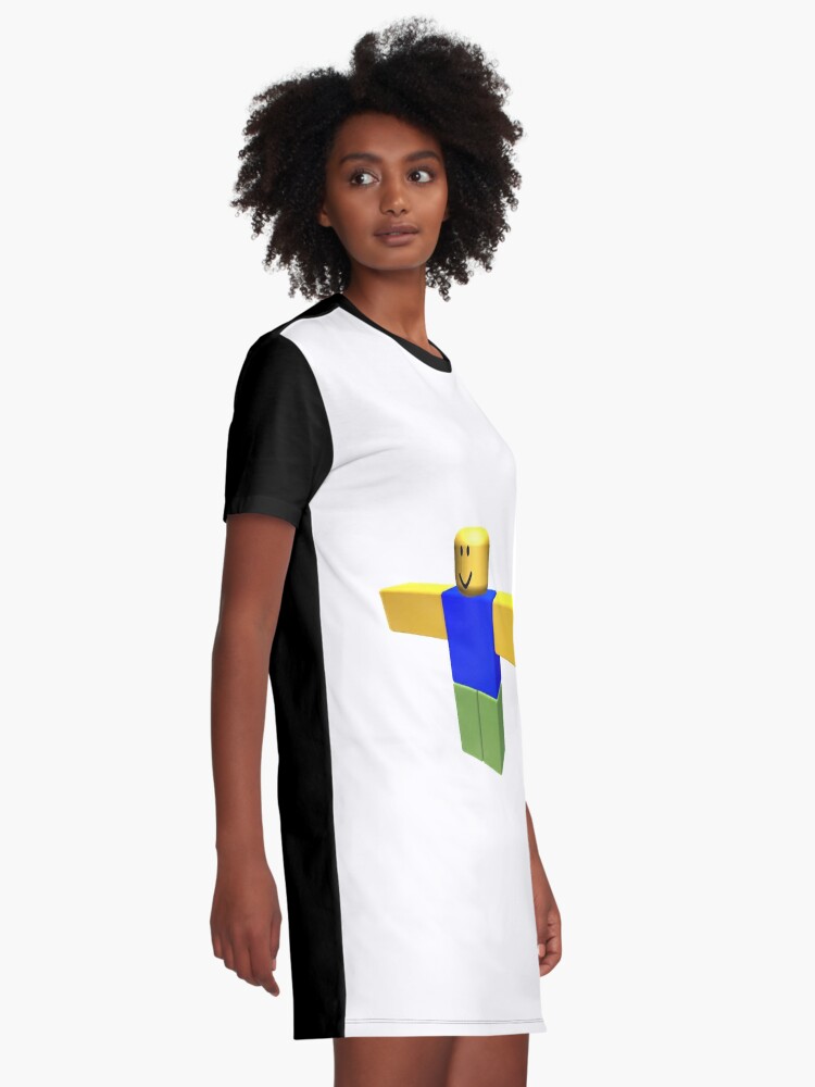 Roblox Noob T Pose Graphic T Shirt Dress By Levonsan Redbubble - weirdly_noob roblox