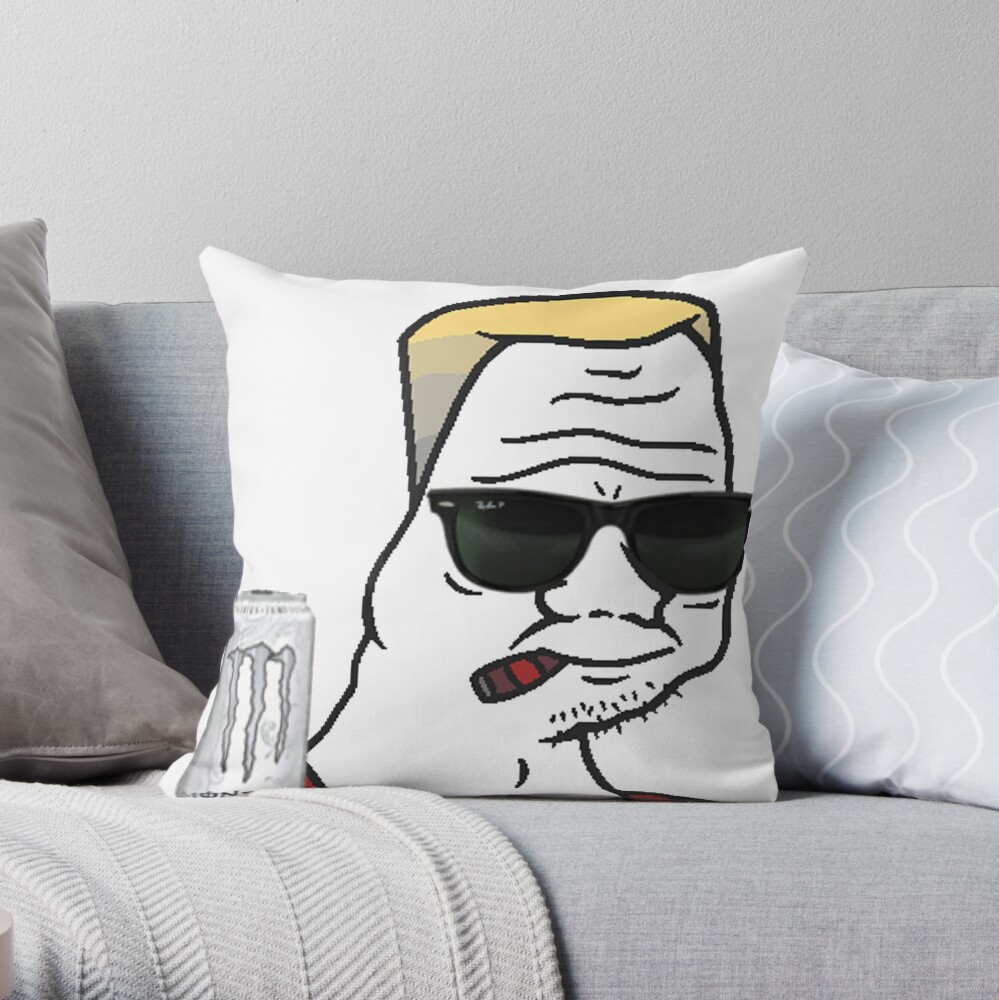 30 Year Old Boomer Throw Pillow By Boomerusa Redbubble - roblox boomer 2 ipad caseskin by boomerusa