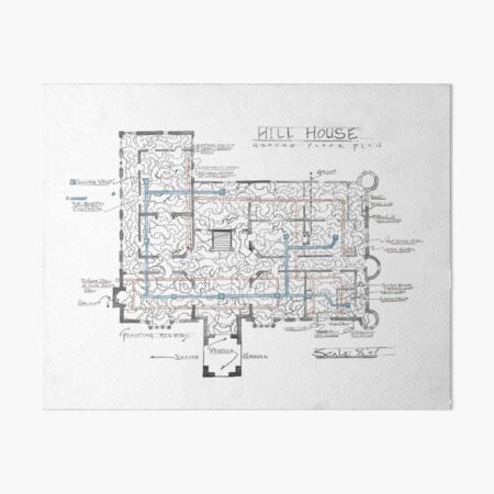 Artikel-Vorschau von Spuk von Hill House Blueprint, designt und verkauft von Chris Burns.