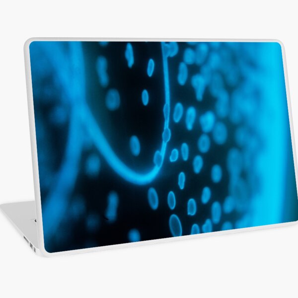 Glowing Bacterial Art - Dots Laptop Skin