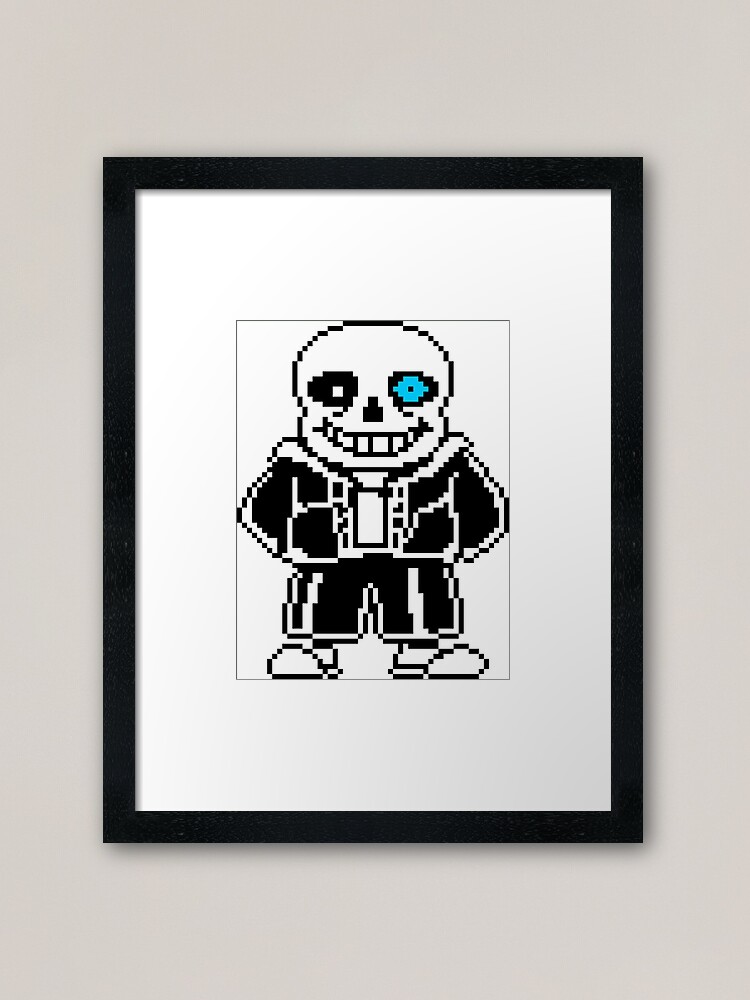 Undertale Sans with a blue eye Perler by NomDePixel
