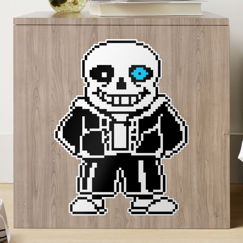 Undertale Sans with a blue eye Perler by NomDePixel