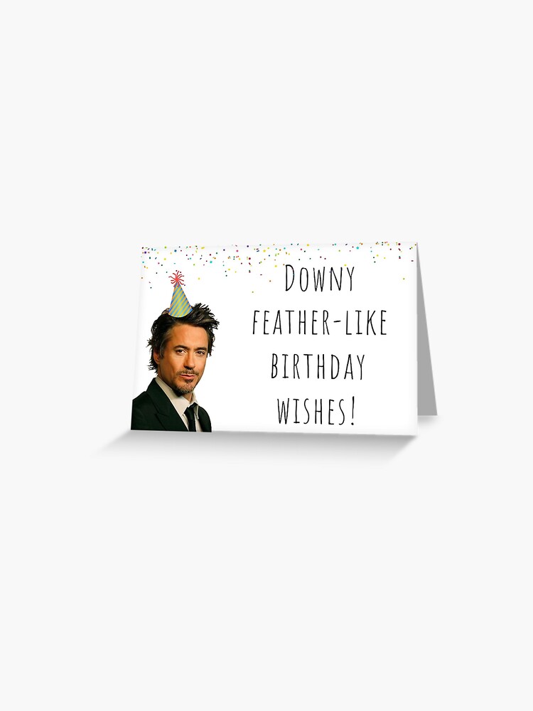  Tarjeta de cumpleaños de Robert Downey Jr, paquetes de calcomanías, regalos, regalos, ideas, para él, para ella, mejor amigo, novio, novia, esposa, esposo 
