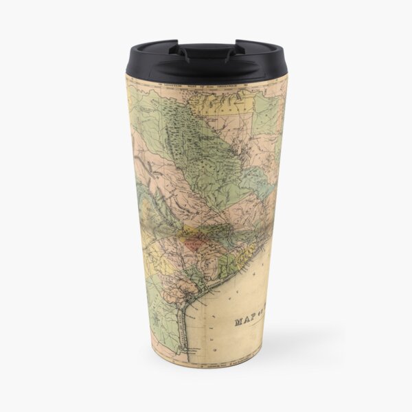 Map of Southeastern Texas (circa 1840) Travel Mug