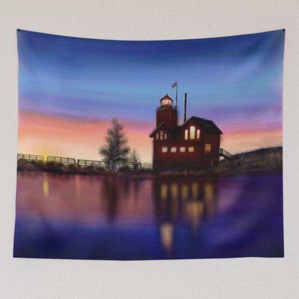 Item preview, Sunset Lighthouse designed and sold by ExpressionArts.