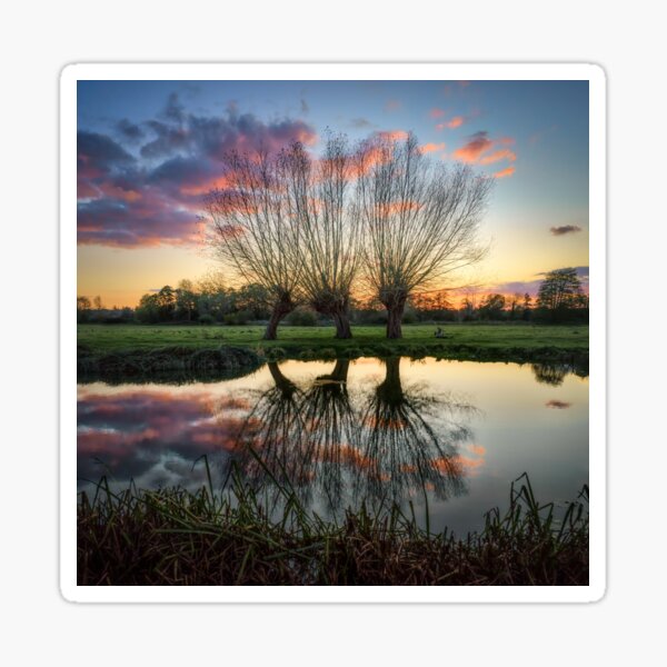 Autumn on the River Stour Sticker