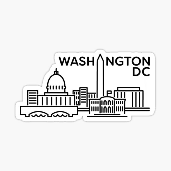 Washington DC 3 Sticker