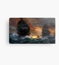 Ships drawn Metal Print