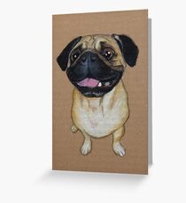 Mops Grußkarte