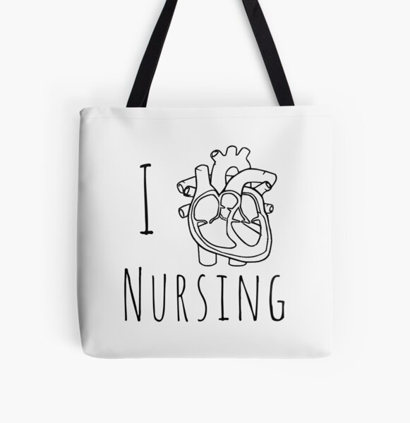 Bolsa de tela for Sale con la obra «I Heart Nursing Cute Ideas de regalos de  diseño para enfermeras» de Leopardman25