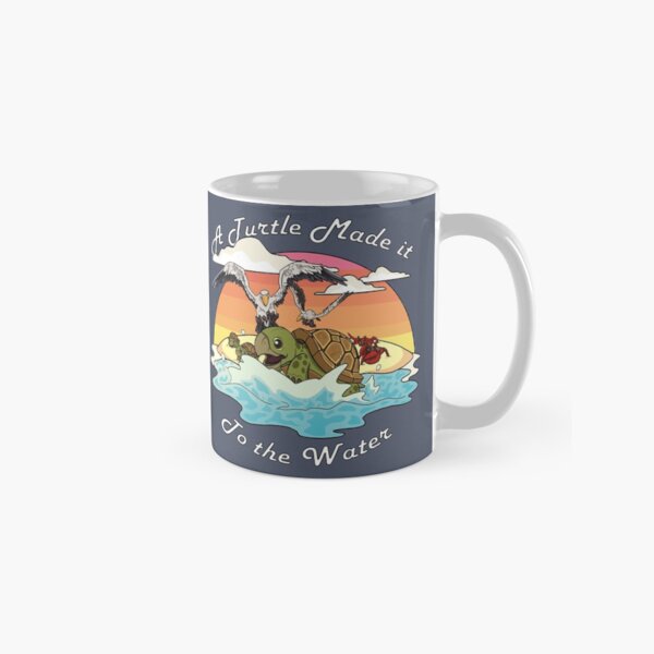 A Turtle Made it to the Water! Classic Mug