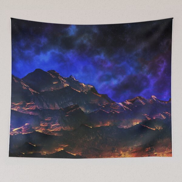 Item preview, Start Night Fire Mountains  designed and sold by pinkarmy25.