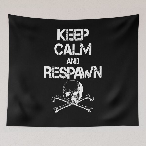 Artikelvorschau, Videospiel Keep Calm und Respawn Design für Gamer entworfen und verkauft von BouncingSloth.