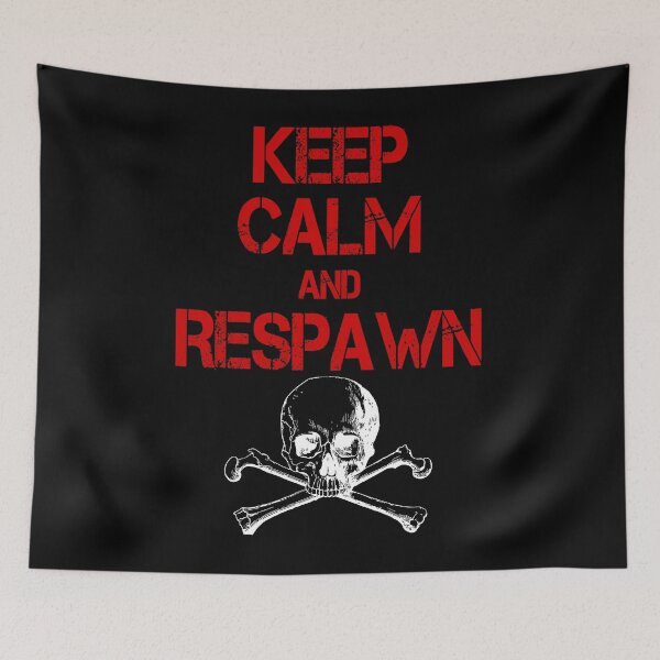 Artikelvorschau, Videospiel Keep Calm und Respawn Design für Gamer entworfen und verkauft von BouncingSloth.
