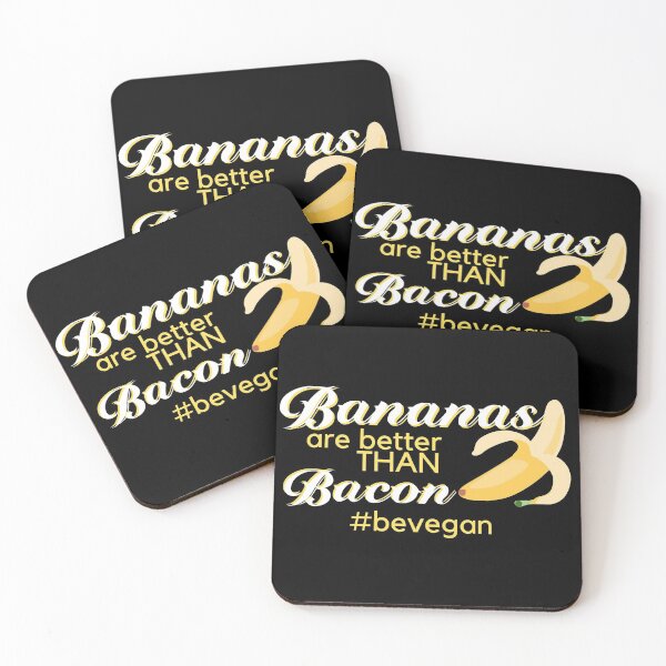 Item preview, Bananas Are Better Than Bacon Go Vegan designed and sold by SqualeForce.