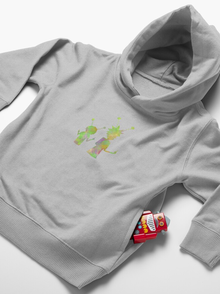 Alternate view of Rick and Morty silhouette - Peace among worlds Toddler Pullover Hoodie