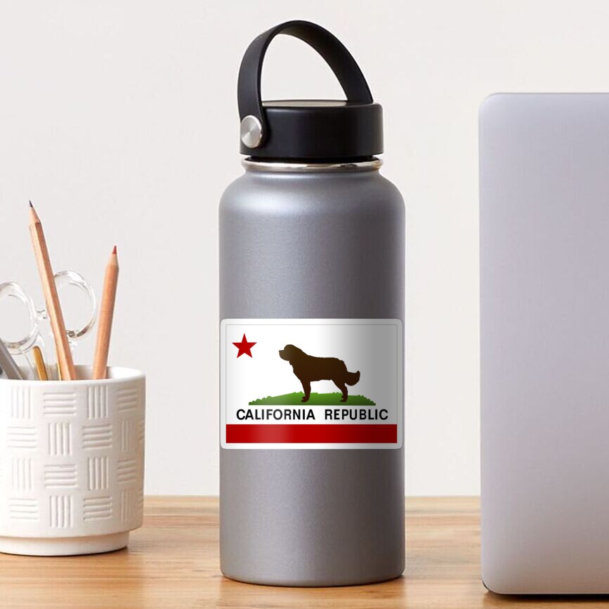 California Newfie Flag Sticker