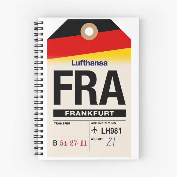 Item preview, Frankfurt (FRA) Germany Airline Luggage Tag designed and sold by travelwitheric.