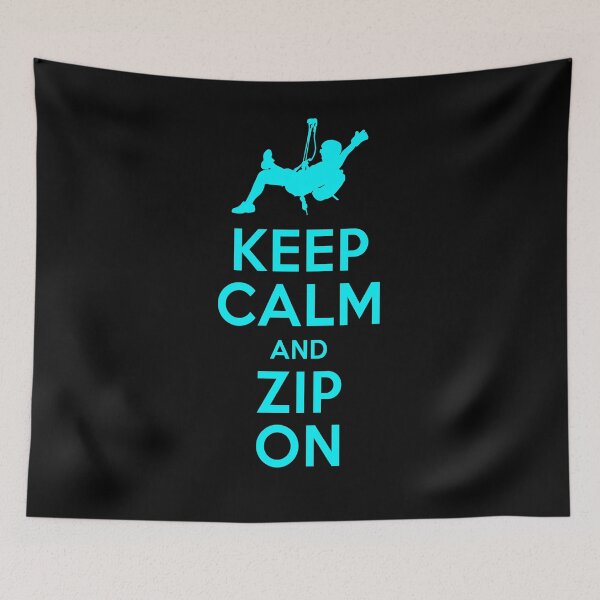 Item preview, Zipline Keep Calm and Zip On Design for Zipline Lovers designed and sold by BouncingSloth.