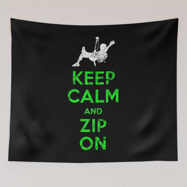 Item preview, Vintage Zipline Keep Calm and Zip On Design for Zipline Lovers designed and sold by BouncingSloth.