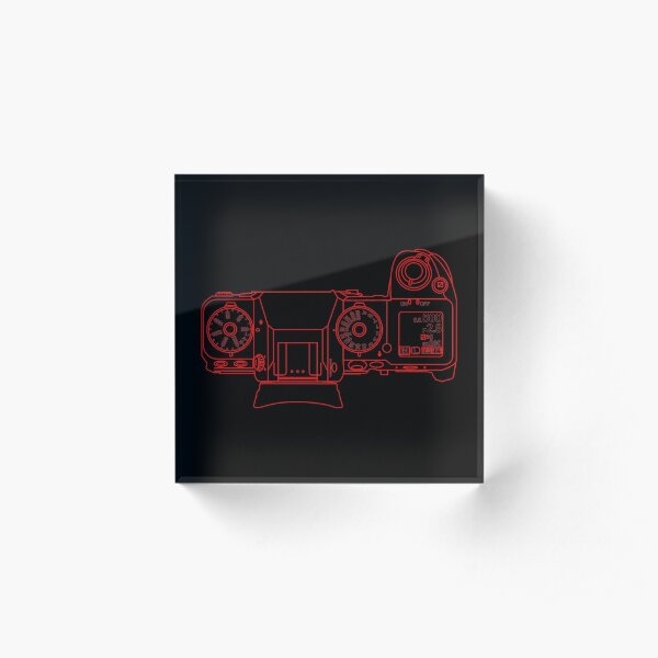 Fujifilm Fuji XH1 Line art Acrylic Block
