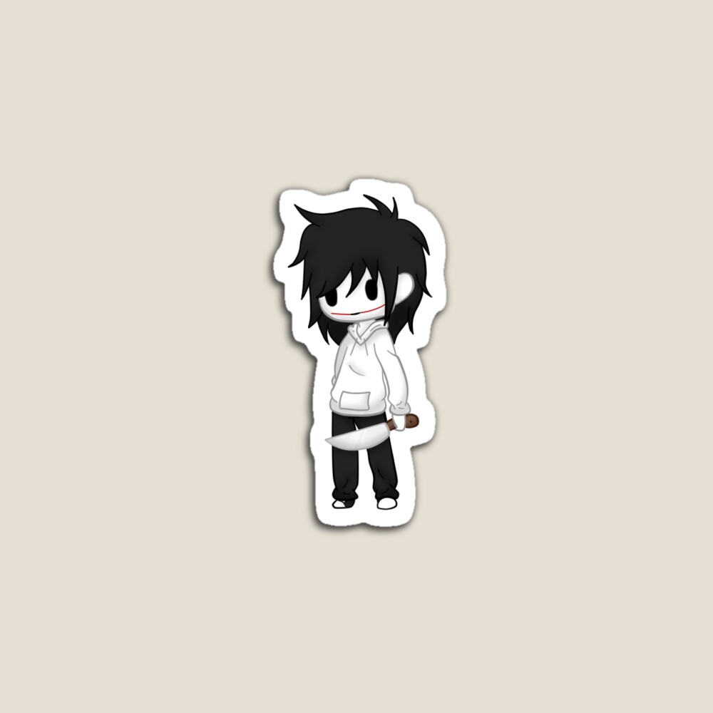 Creepypasta Jeff the Killer Sticker for Sale by HeyitsSmile