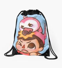 AlbertsStuff Flamingo Drawstring Bag