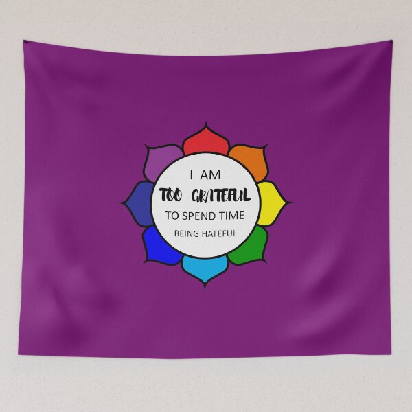Item preview, Too Grateful To Be Hateful - Purple designed and sold by 4wordsmovement.