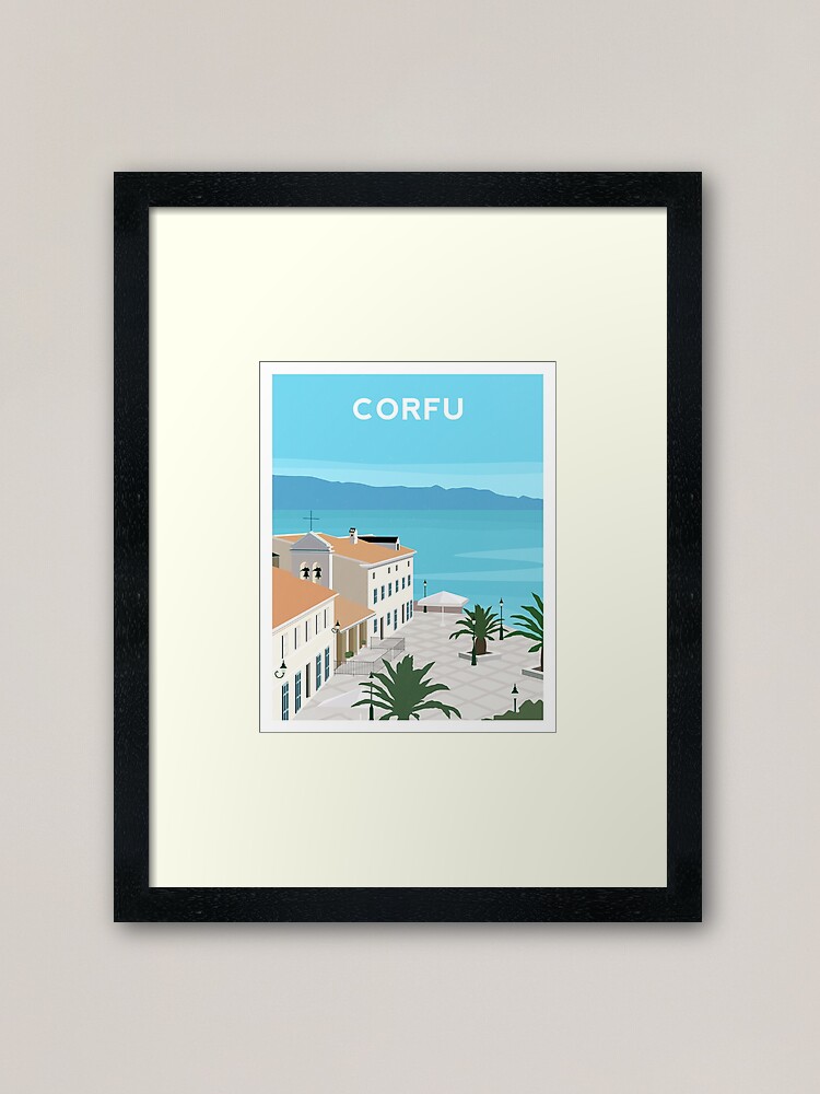 Alternate view of Corfu - Greece Framed Art Print