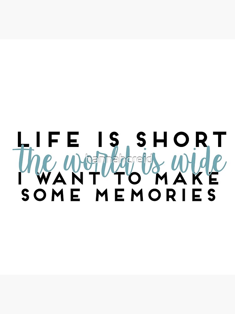 "Life Is Short Mamma Mia Lily James Quote" Poster for Sale by