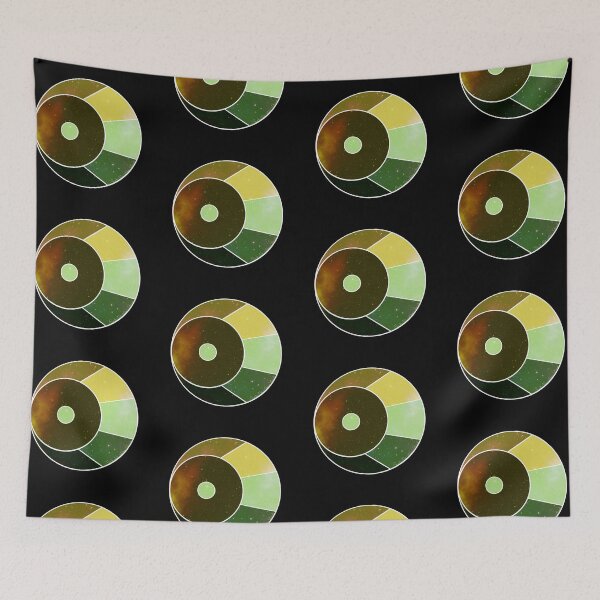 Item preview, Waning Crescent Moon (green and yellow) designed and sold by Enter-The-Darkside.