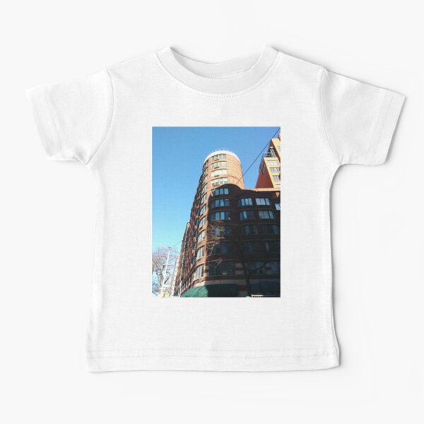 New York City, Manhattan, New York, downtown, #NeeYorkCity, #Manhattan, #NeeYork, #downtown, #buildings, #streets, #avenues, #skyscrapers, #cars, #pedestrians Baby T-Shirt