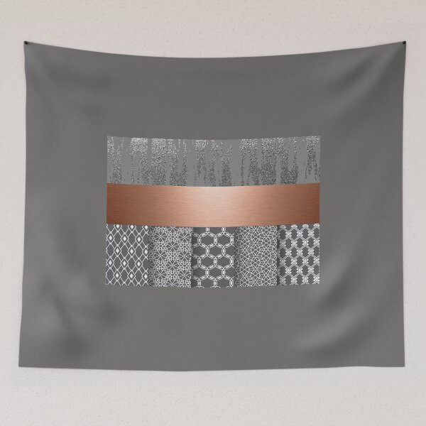 Item preview, rose gold and silver patterned design designed and sold by chrissiexxx68.