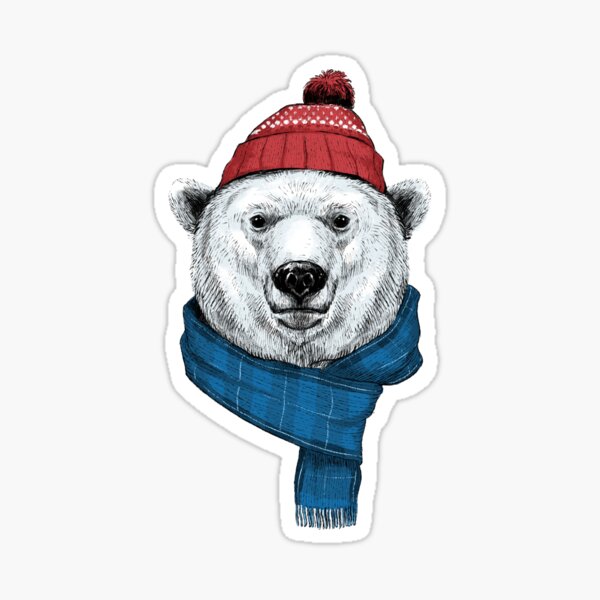 JustaMinx Bear Beanie  Sticker for Sale by InsecurePuppet