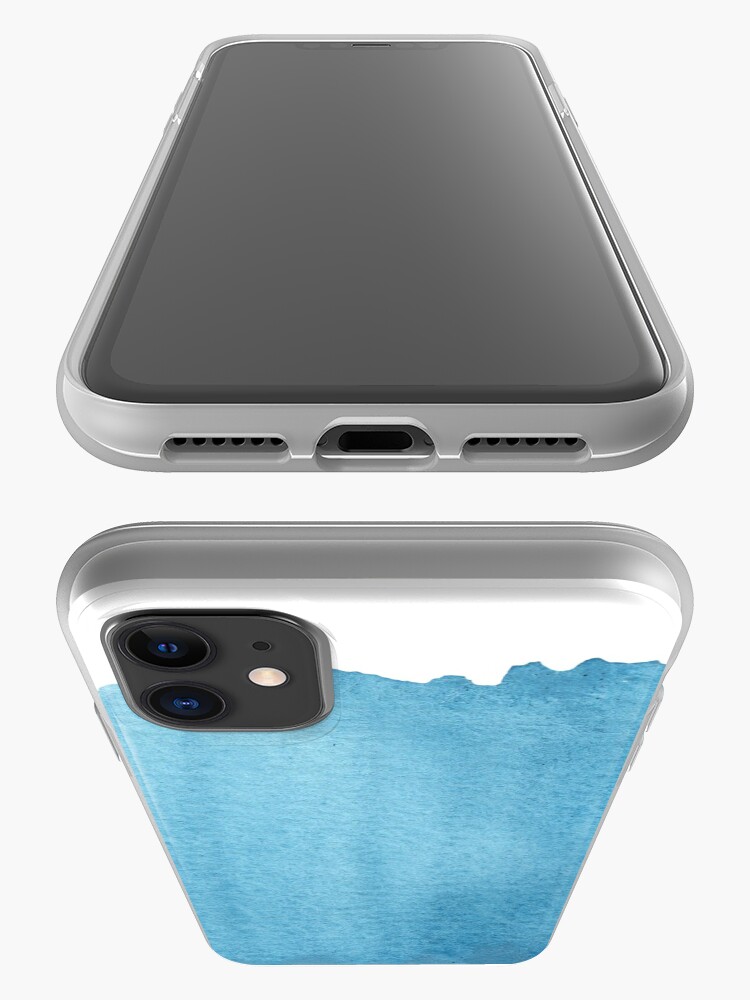 Alternate view of Blue Watercolor brush stroke (small) iPhone Case & Cover