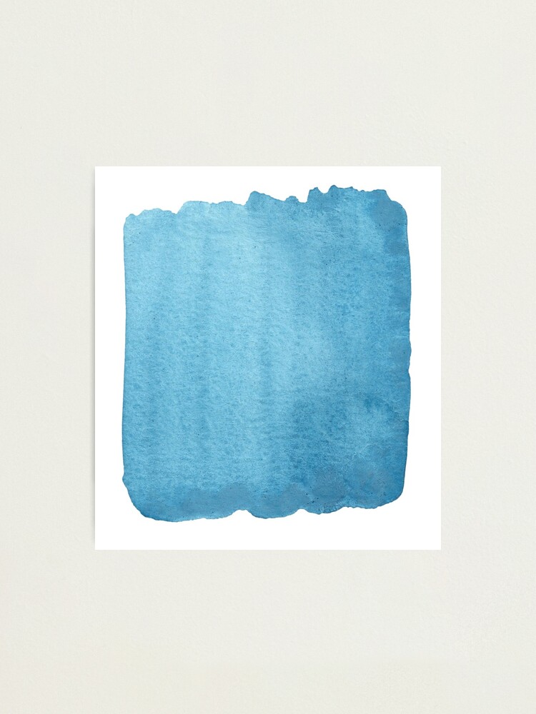 Alternate view of Blue Watercolor brush stroke (small) Photographic Print