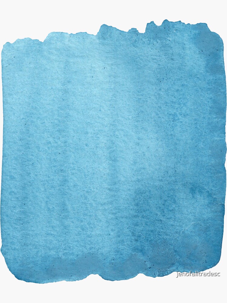 Blue Watercolor brush stroke (small) by jenofalltradesc