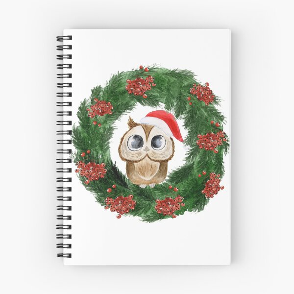 Item preview, Owl in a Wreath Artwork designed and sold by kinkymeart.