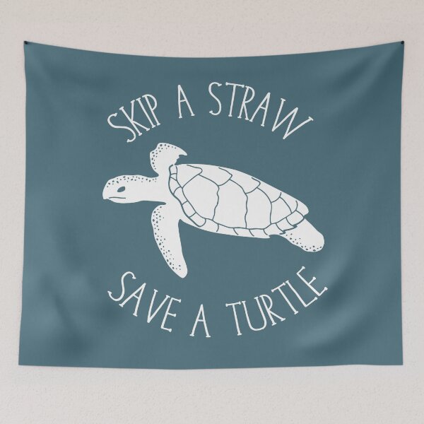 Item preview, Skip a Straw, Save a Turtle designed and sold by hyggely.