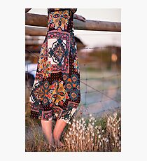 Dress and Grass Photographic Print