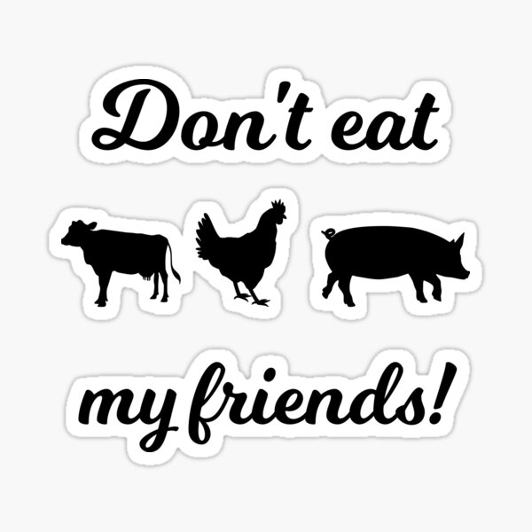 Item preview, Don't eat my friends Vegan designed and sold by RPHDesigns.