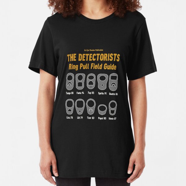 Detectorists Ring Pull Field Guide by Eye Voodoo Slim Fit T-Shirt