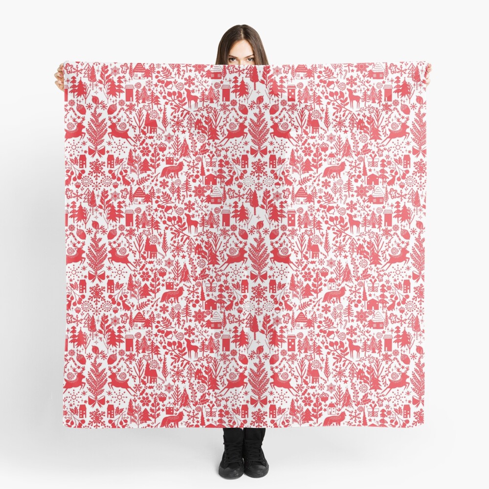 Scandinavian Holiday Scarf