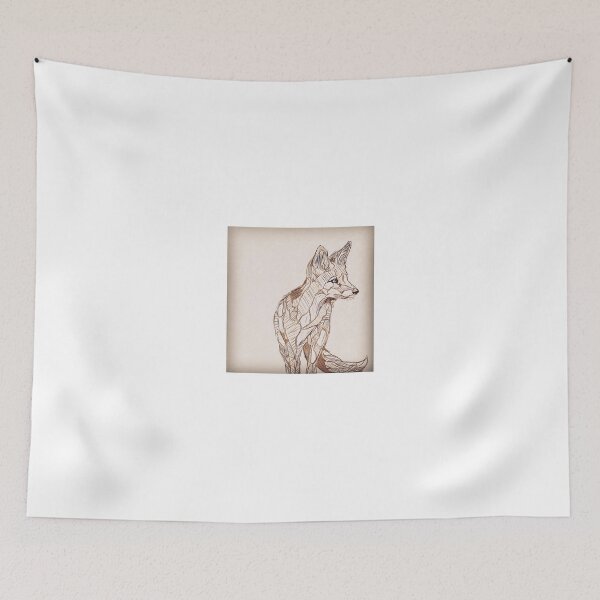 Item preview, Cute fineline fox designed and sold by Wolfteamshop.
