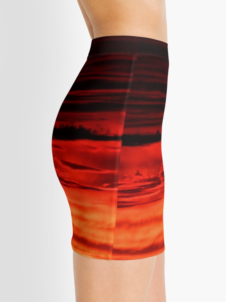 Alternate view of Evening Clouds Abstract Mini Skirt
