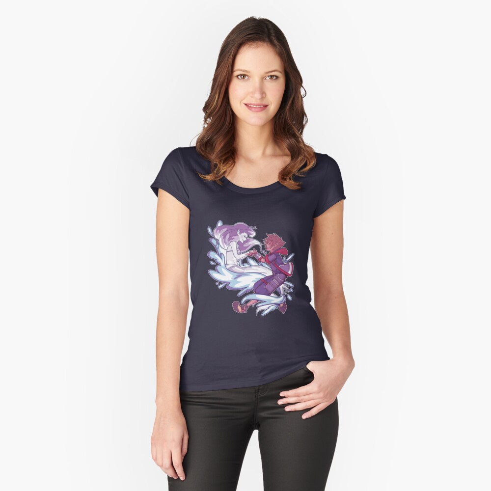 Vista previa del artículo con la obra «Camiseta entallada de cuello ancho», diseñado y vendido por DaPandaBanda.