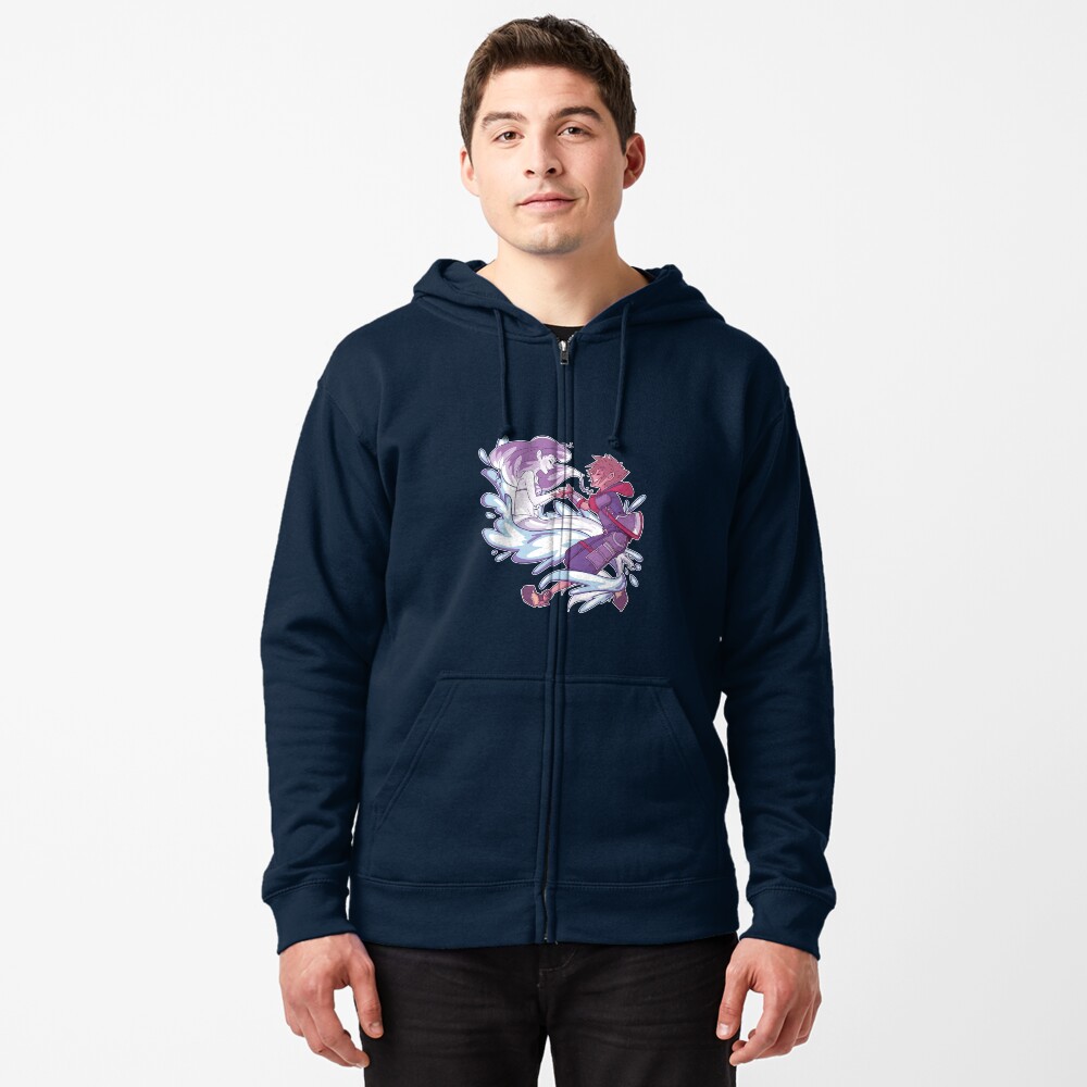 Vista previa del artículo con la obra «Sudadera con capucha y cremallera», diseñado y vendido por DaPandaBanda.