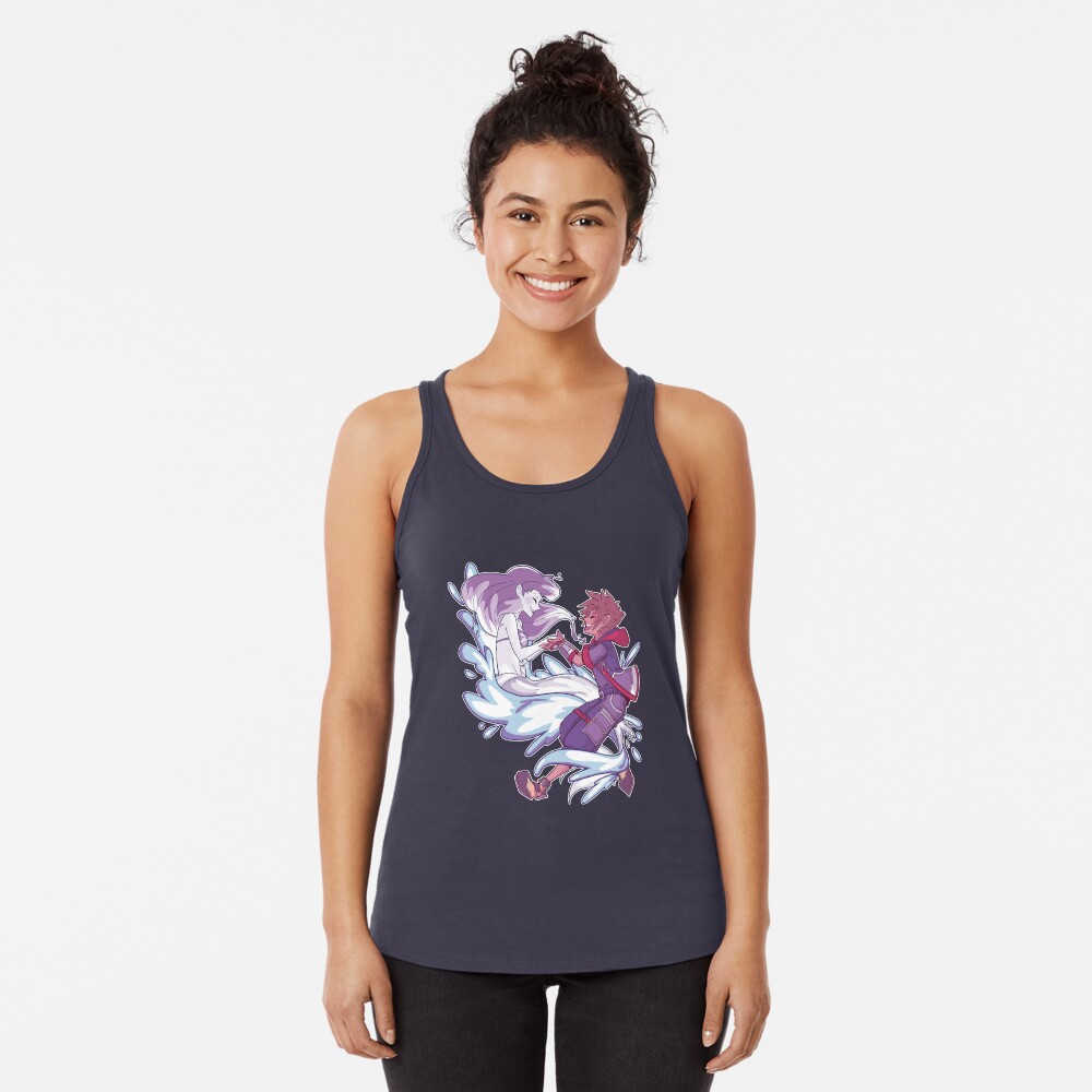 Vista previa del artículo con la obra «Camiseta con espalda nadadora», diseñado y vendido por DaPandaBanda.
